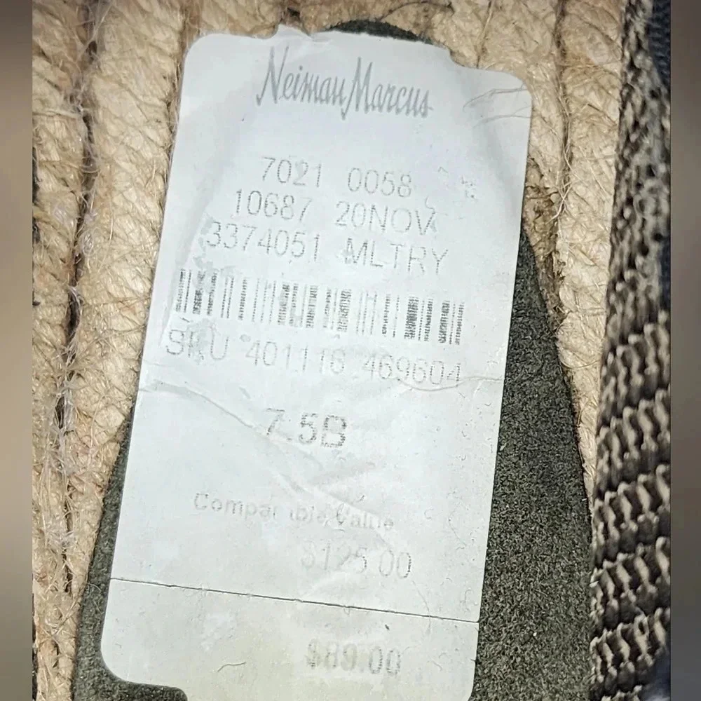 Anthropologie Bernardo Vale Espadrille Sneakers Size 7.5B Travel Spring Vacation
